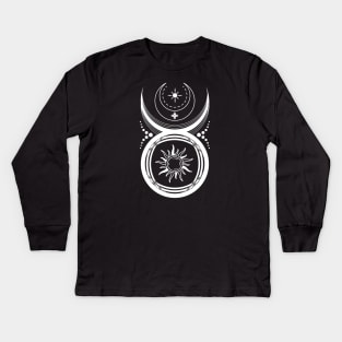 The Horned God | Pagan Symbol Kids Long Sleeve T-Shirt